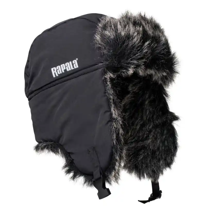 Czapka uszatka zimowa Rapala Czarna Winter Trapper Hat Black - Produkt ceniony przez klientów
