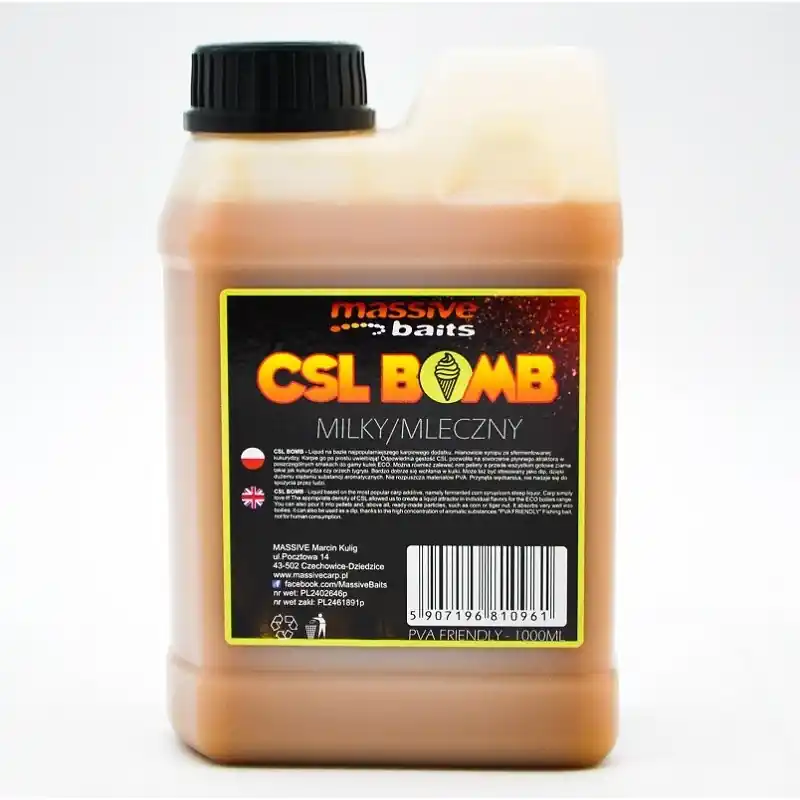 Liquid Massive Baits CSL Bomb Milky 1L | Najwyższa jakość