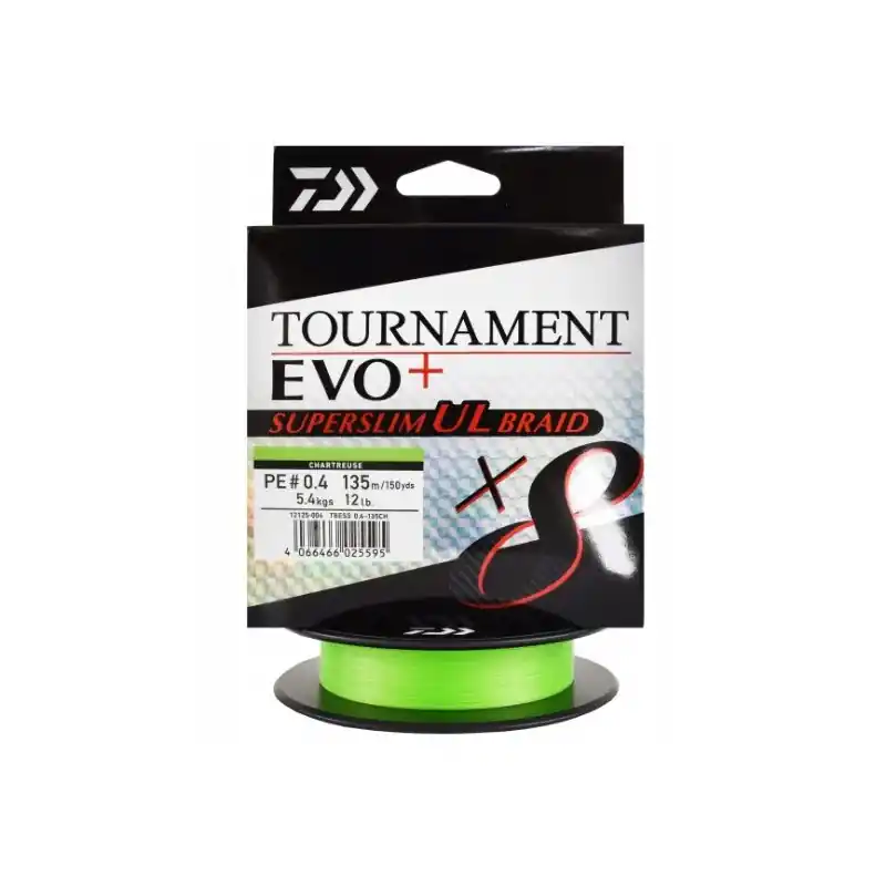 Okazja cenowa | Plecionka Daiwa Tournament X8 Braid EVO+ SUPERSLIM UL Braid PE 135m 0.3mm