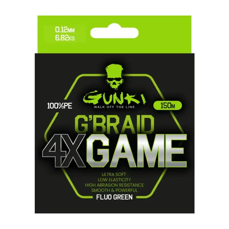 Okazja dnia | Plecionka Gunki Line G‘Braid 4X Game 150m 0,14mm 8,18kg