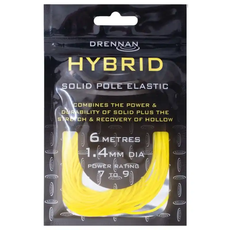 Bezpośrednio od producenta - Amortyzator Drennan Hybrid Solid Elastic 6m 1,4mm YELLOW