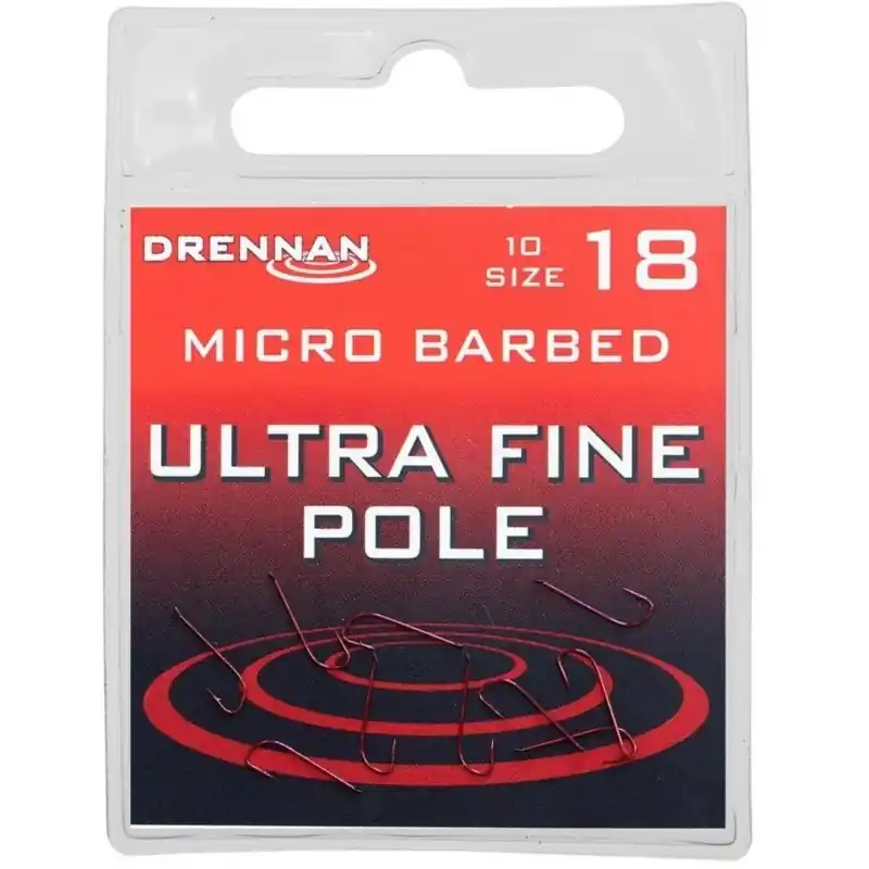 Już w sprzedaży | Haczyki Drennan Ultra Fine Pole Nr 18 Micro Barbed