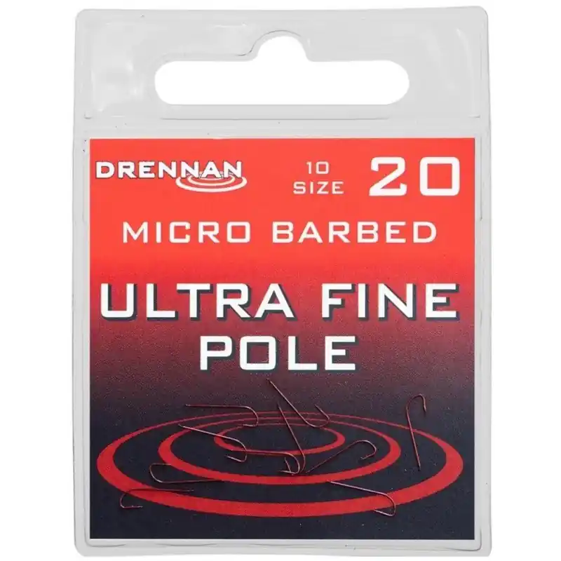 Haczyki Drennan Ultra Fine Pole Nr 20 Micro Barbed - Na stanie