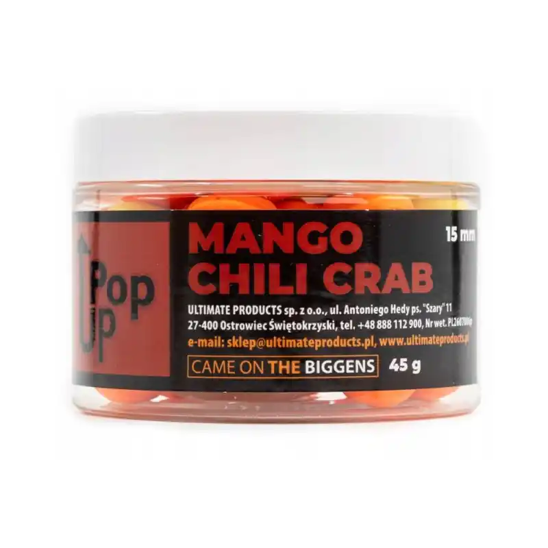 Kulki Ultimate Products Mango Chili Crab Pop Up 15mm 45g - Nie czekaj