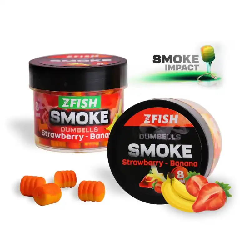 Okazja cenowa | Dumbells smużący Zfish Smoke Pop-up 8mm Strawberry Banana