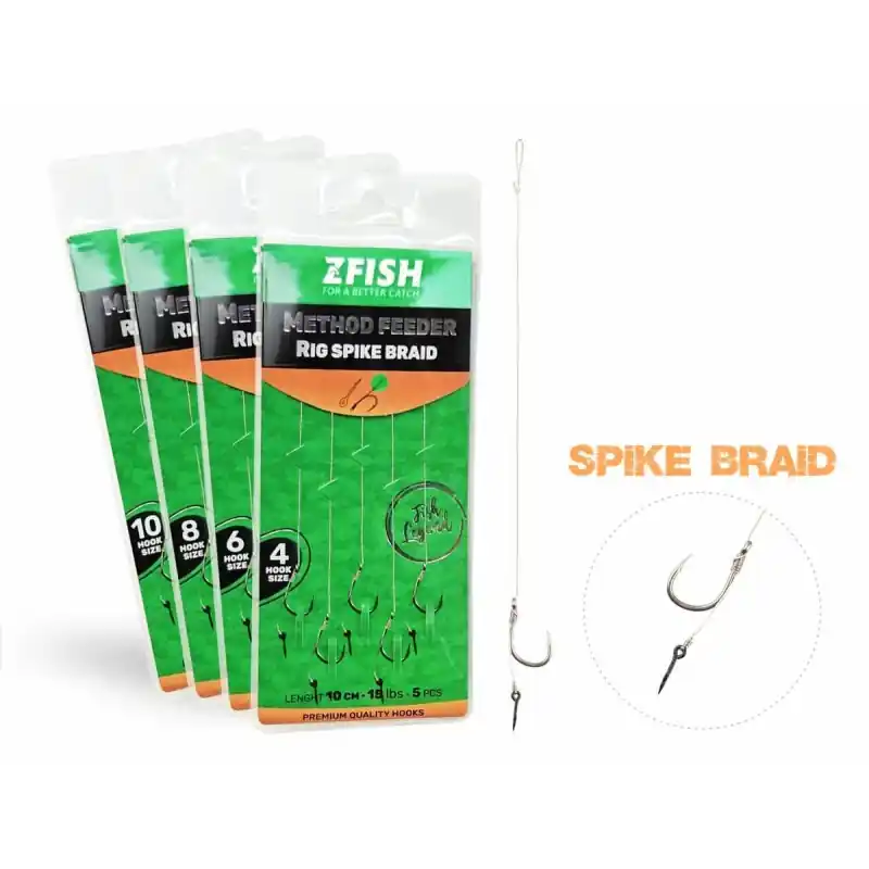 Przypon ZFish Method Feeder Rig Spike Braid 10cm nr 10 | Wygodne zakupy