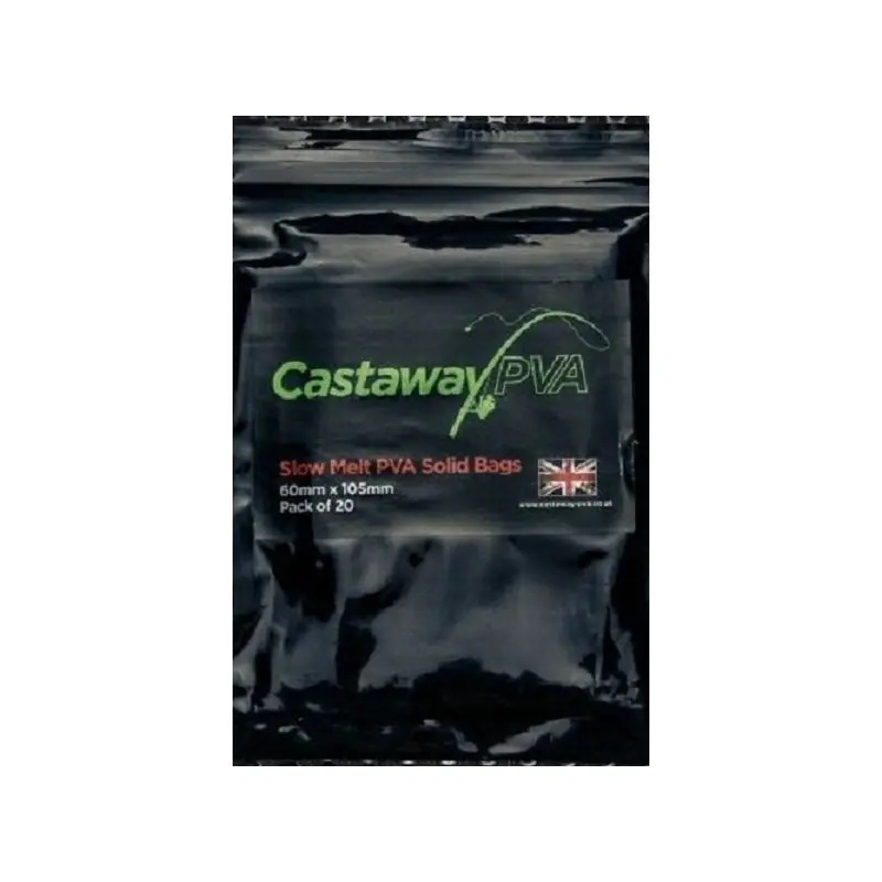 Woreczki PVA Castaway 60mm x105mm Slow Melt Solid Bags | Top oferta