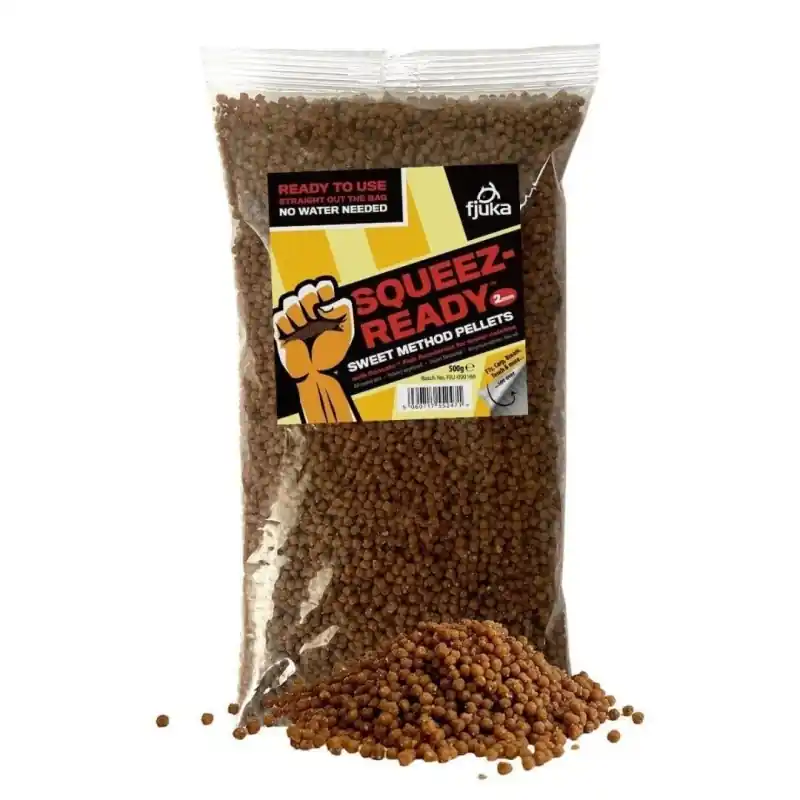 Hit sprzedażowy - Pellet gotowy Fjuka Squeez Ready Sweet Method Pellets 2mm 500g