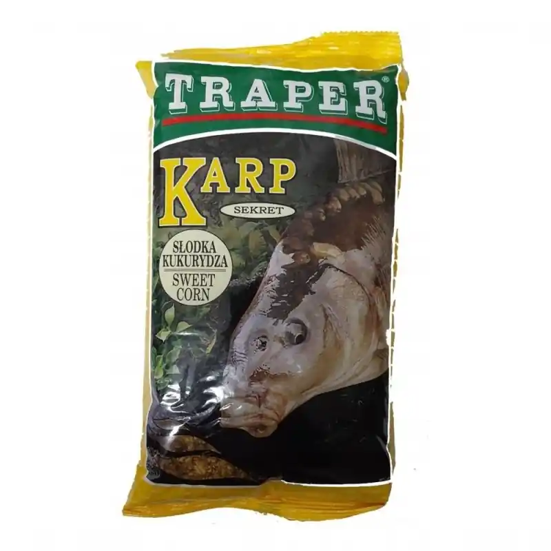 Zanęta Traper Sekret Karp Słodka Kukurydza 1kg | Łatwy zwrot