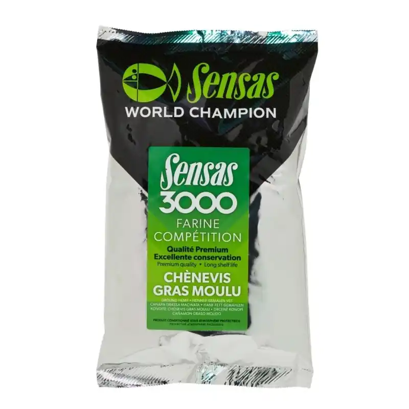 Nowość w ofercie - Dodatek Sensas 3000 Super Chenevis Gras Moulu 550g Konopie prażone mielone