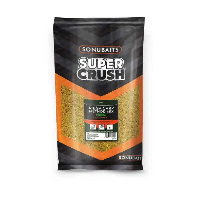 Tylko przez ograniczony czas | Zanęta Sonubaits Supercrush Mega Carp Method Mix 2kg Green