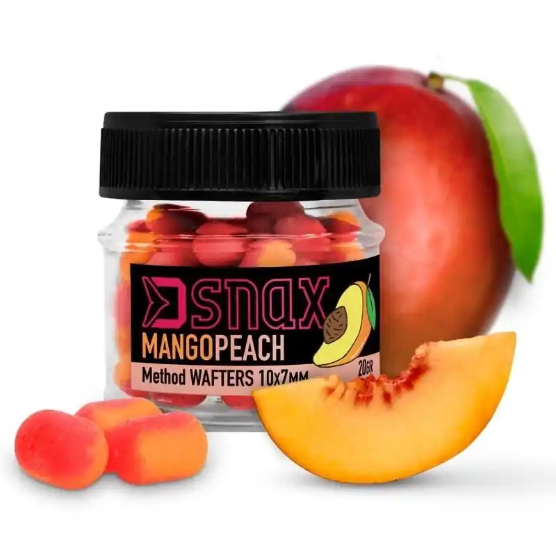 Produkt wysokiej jakości - Przynęta Delphin MIX D Snax Waft Mango Brzoskwinia 7x5.5mm