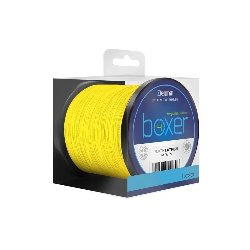 Spiesz się - Plecionka Delphin Boxer 4 Fluo Żółta 0,40 mm 30,1 kg 250m