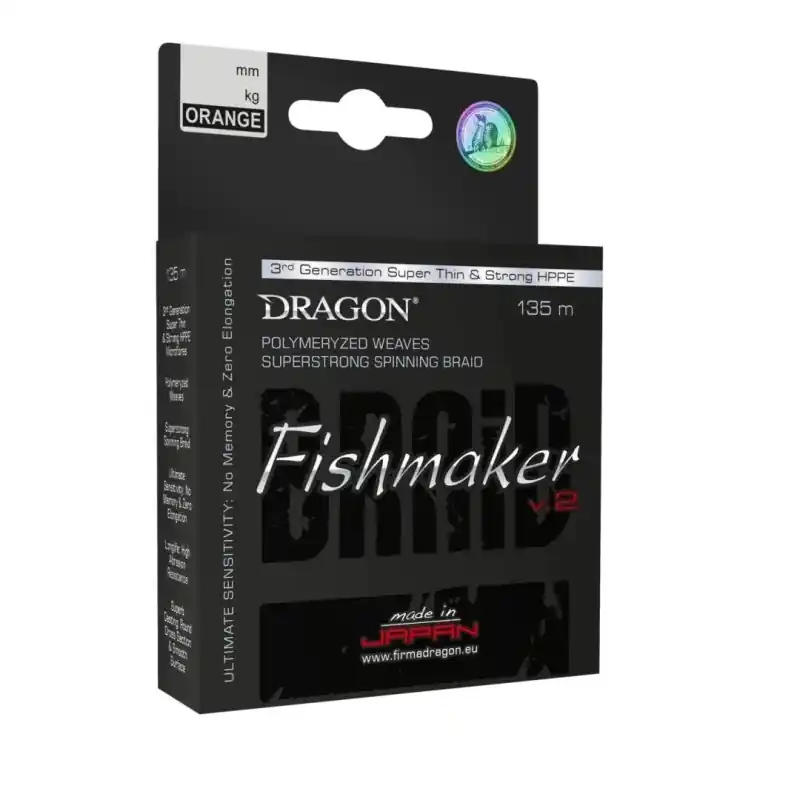 Plecionka Dragon Fishmaker V.2 Momoi 135m 0.14mm 12.80kg | Łatwy zwrot
