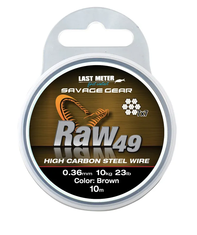 Nie przegap | MATERIAŁ PRZYPONOWY SAVAGE GEAR RAW 49 -10m