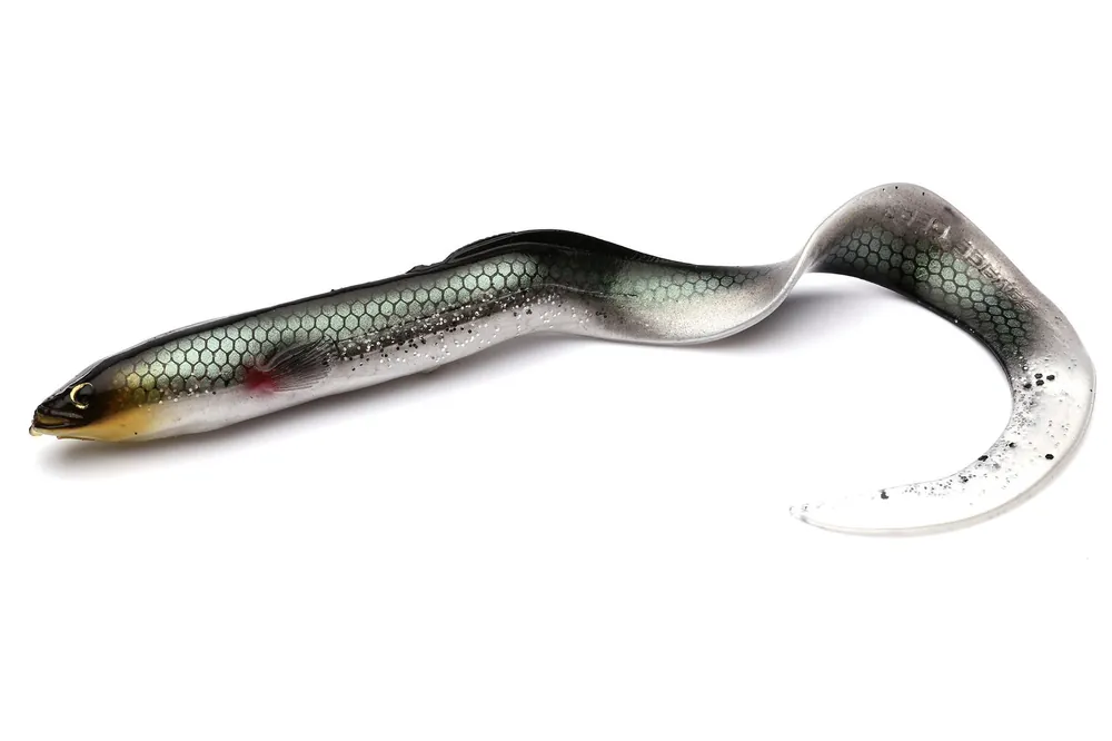 Ostatnie egzemplarze | GUMA SAVAGE GEAR 3D REAL EEL - GREEN SILVER
