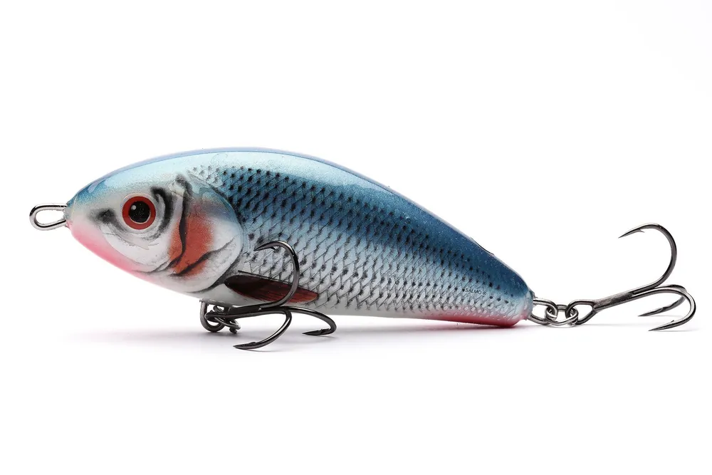 WOBLER SALMO FATSO SINKING 10cm - BLEEDING BLUE SHAD | Ekstra rabat
