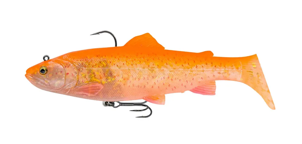 GUMA SAVAGE GEAR 3D TROUT RATTLE SHAD 20,5cm/135g - CLEAR ALBINO - Szybka dostawa