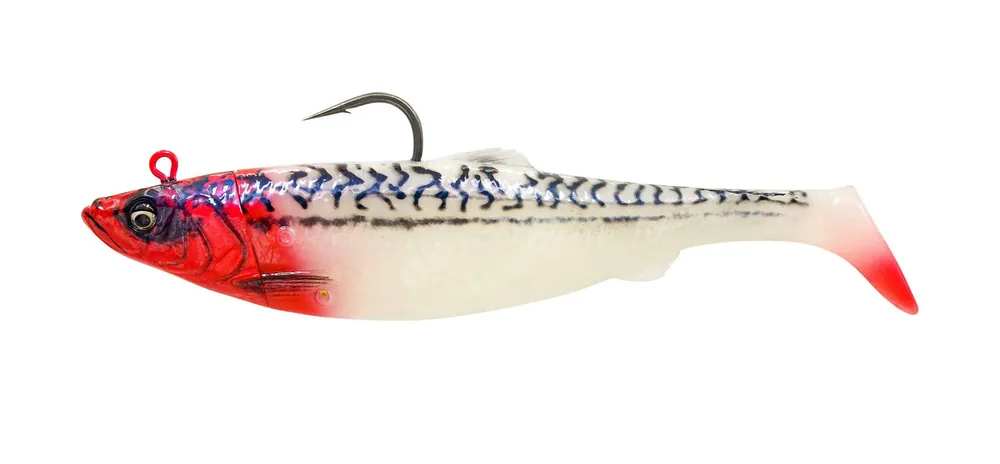 Bardzo popularny produkt - GUMA SAVAGE GEAR 4D HERRING BIG SHAD 22cm/200g - RED HEAD MACKEREL