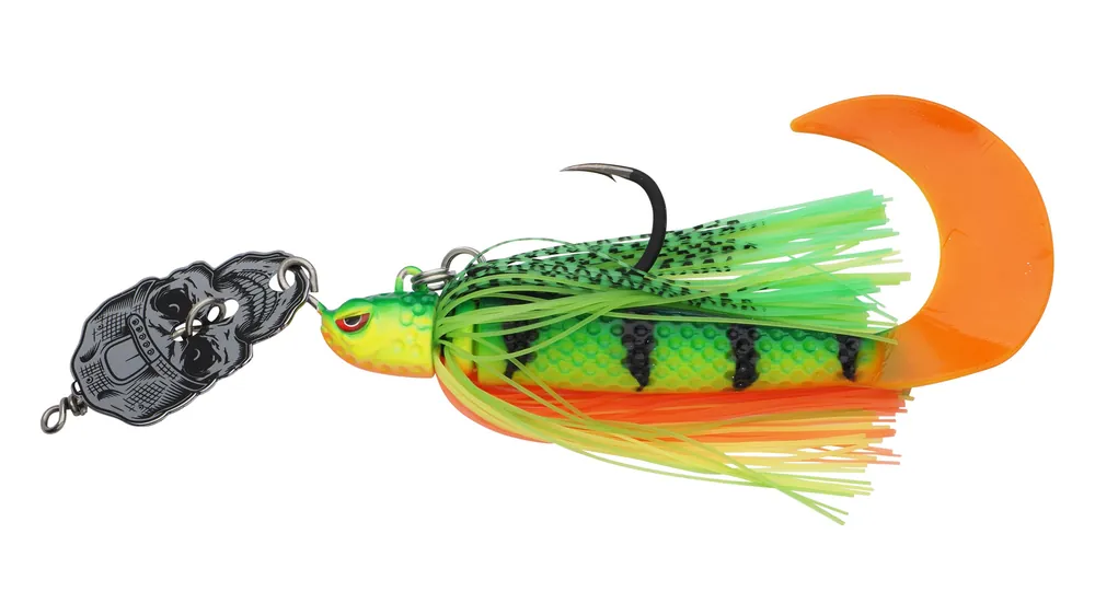 Najwyższa jakość | PRZYNĘTA SUMOWA MADCAT SKULL BLADE JIG XL 75g - FIRETIGER UV