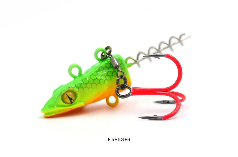 GŁÓWKA Z WKRĘTKĄ VMC PELA JIG 40g - FIRETIGER UV - Promocja