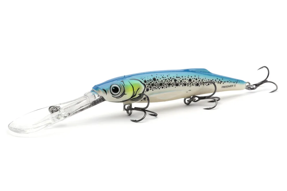 UNIKATOWY WOBLER SALMO FREEDIVER SDR 12cm - BLUE PARAKEET - Cena po obniżce