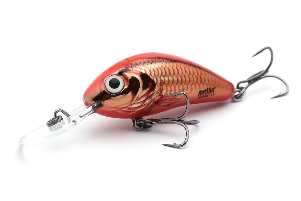 Top produkt | UNIKATOWY WOBLER SALMO RATTLIN HORNET F 5,5cm - UV ORANGE CRUSH