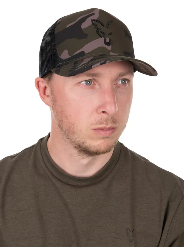 Popularny produkt | CZAPKA Z DASZKIEM FOX BLACK CAMO TRUCKER