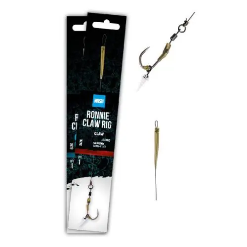 Nash Ronnie Claw Rig Barbless r.8 15lb gotowy przypon | Oferta
