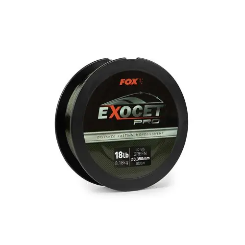 Bezpośrednio z fabryki - Fox Exocet Pro Lo-Vis Green 0.35mm 1000m żyłka rzutowa