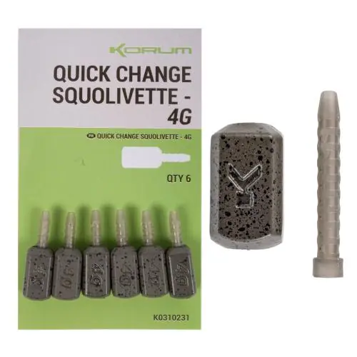Korum Quick Change Squolivette 4g 6szt. ciężarki - Najwyższa jakość
