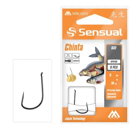 Mikado Sensual Chinta r.10 0.14mm 70cm 8szt. gotowe przypony | Ostatnia szansa