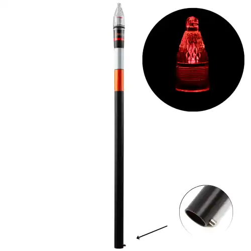 Produkt ceniony przez klientów | UnderCarp głowica zmierzchowa 50cm czerwona