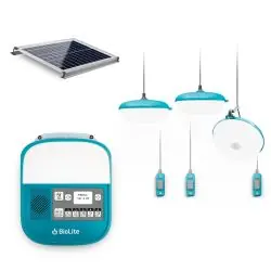 Zestaw domowy do oświetlenia z panelem słonecznym Biolite SolarHome 625 | Bezpośrednio z fabryki